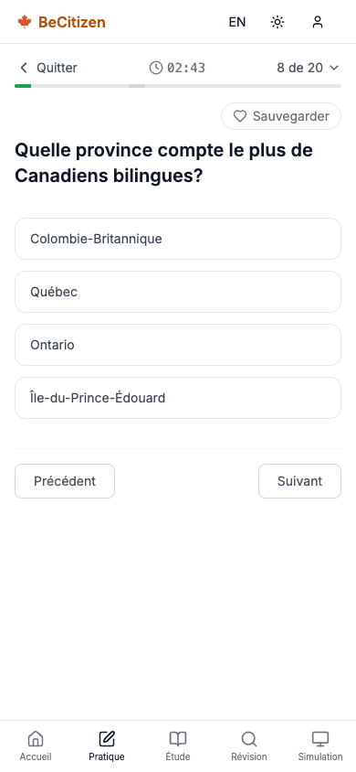 Une question corrigée montrant la bonne réponse et son explication