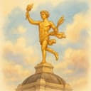 Golden Boy statue atop Manitoba Legislative Building in Winnipeg