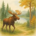 Canadian moose - iconic wildlife symbol