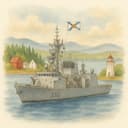 Nova Scotia coastal landscape in Maritime provinces