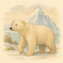 Polar bear in Canadian Arctic wilderness